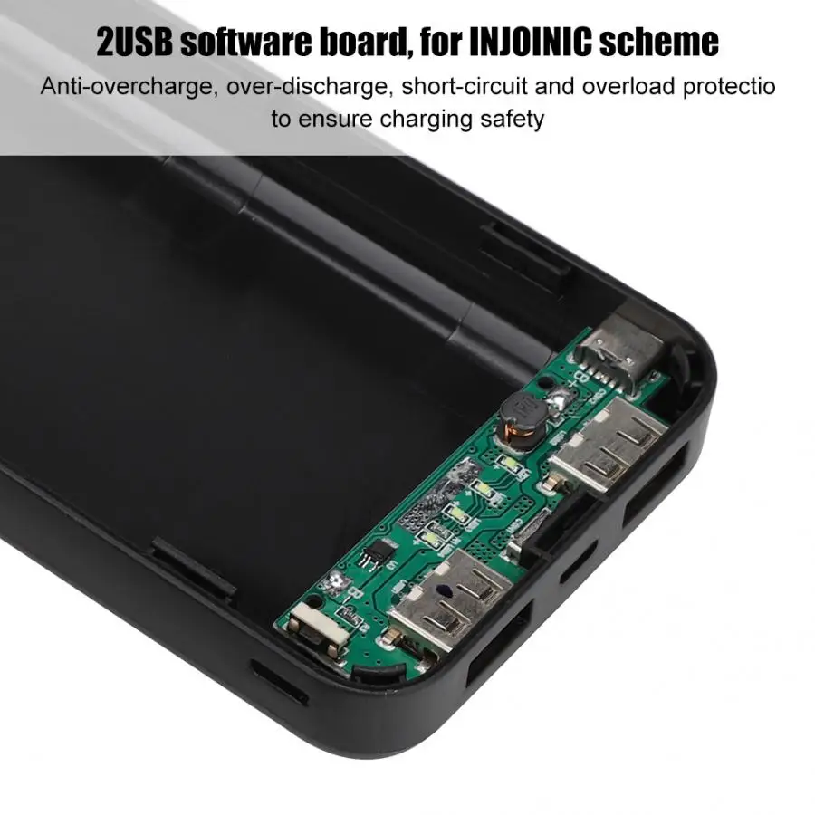 Внешний аккумулятор корпус из углеродного волокна 20000 мАч портативный литий