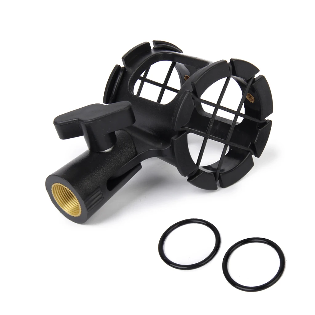 Black Universal Microphone Shock Mount For Handheld microphones
