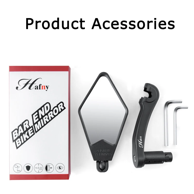 

2020 Stainless Steel Rearview Mirror Bicycle Mirror 360 Degree Rotation MTB Road Bike Rear View Mirror Cycling Safety Lens
