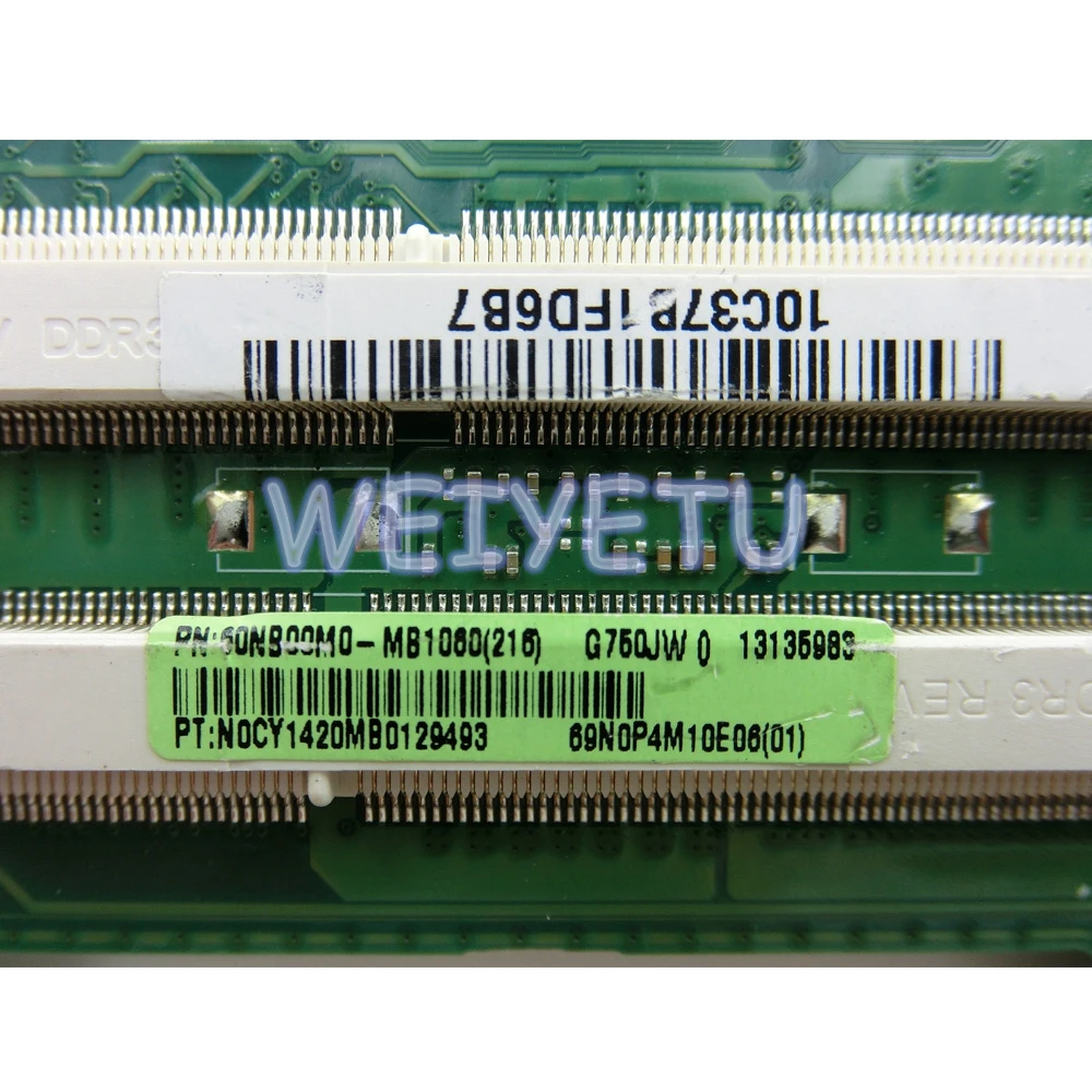 G750JW с i7 4700HQ CPU 2D LCD Разъем материнская плата для ASUS G750J G750 Материнская ноутбука Rev 2