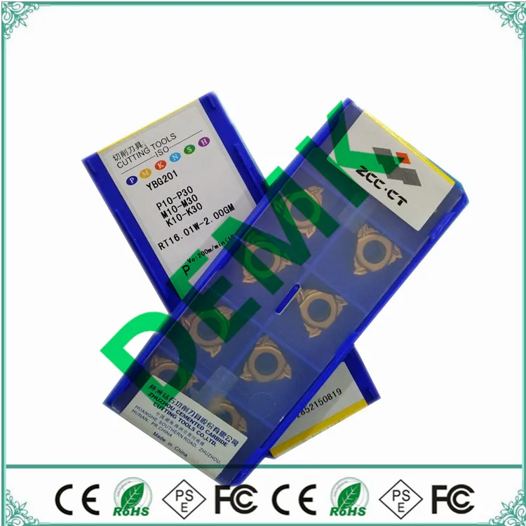 RT16.01W 1.0GM 1.5GM 2.0GM 2.5GM 3.0GM YBG201 внешняя Резьбовая резка для ZCC.CT Карбид вставка