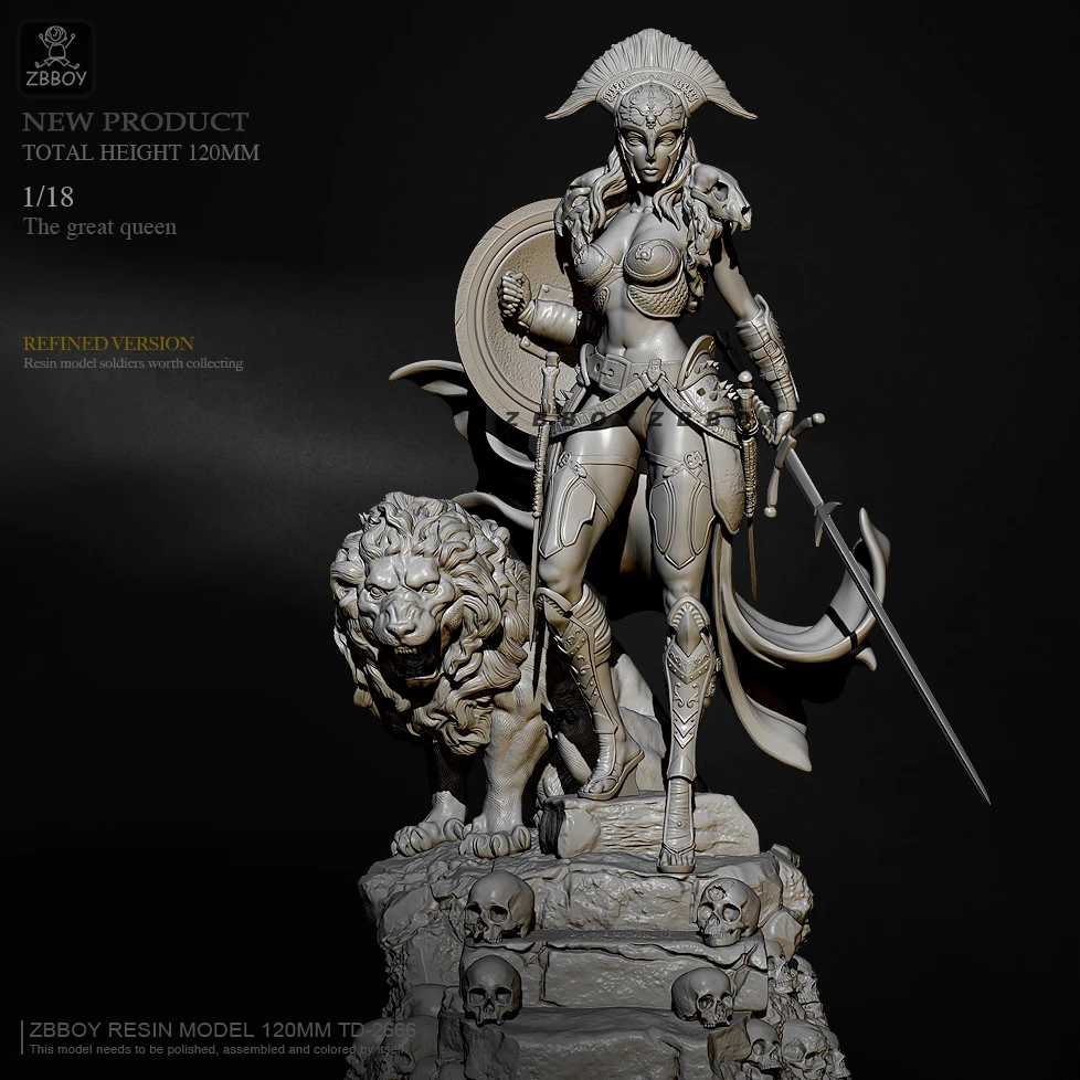 

H120mm 1/18 Смола Модель наборы DIY Рисунок самодельный TD-2666