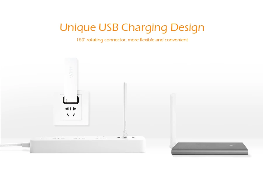 Xiaomi Wi-Fi ретранслятор 2 усилитель-удлинитель 2 Универсальный Repitidor Wi-Fi адаптер 300 Мбит/с 802.11n Беспроводной усилитель сигнала WiFi сигнала