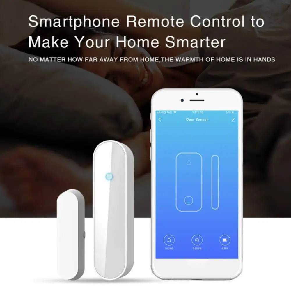 Tuya Smart WiFi Door Sensor Open / Closed Detectors Compatible With Alexa Google IFTTT APP | Безопасность и защита