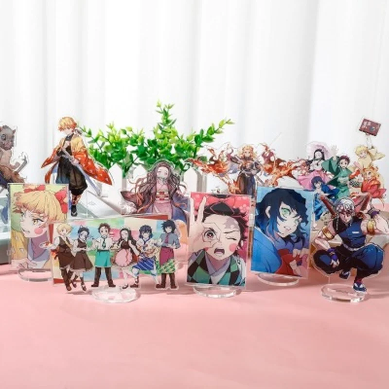 

Anime Demon Slayer Kimetsu No Yaiba Kamado Tanjirou Kamado Nezuko Acrylic Stand Figure Model Desk Decor Toy Gifts