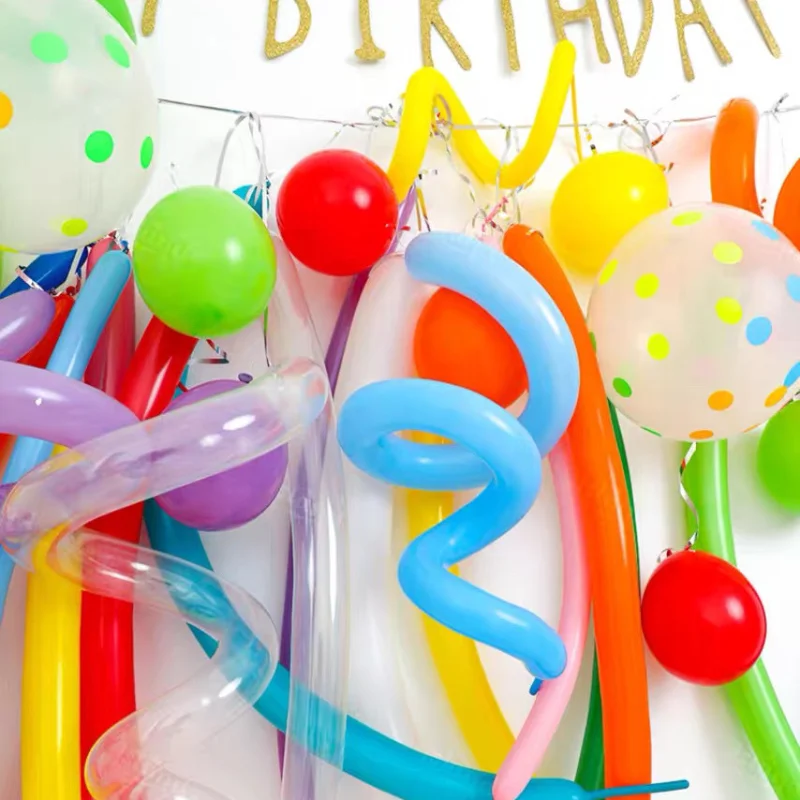 

Colorful Balloons Rainbow Birthday Party Balloons 100 Days Full Moon Banquet Decoration Children's Balloons