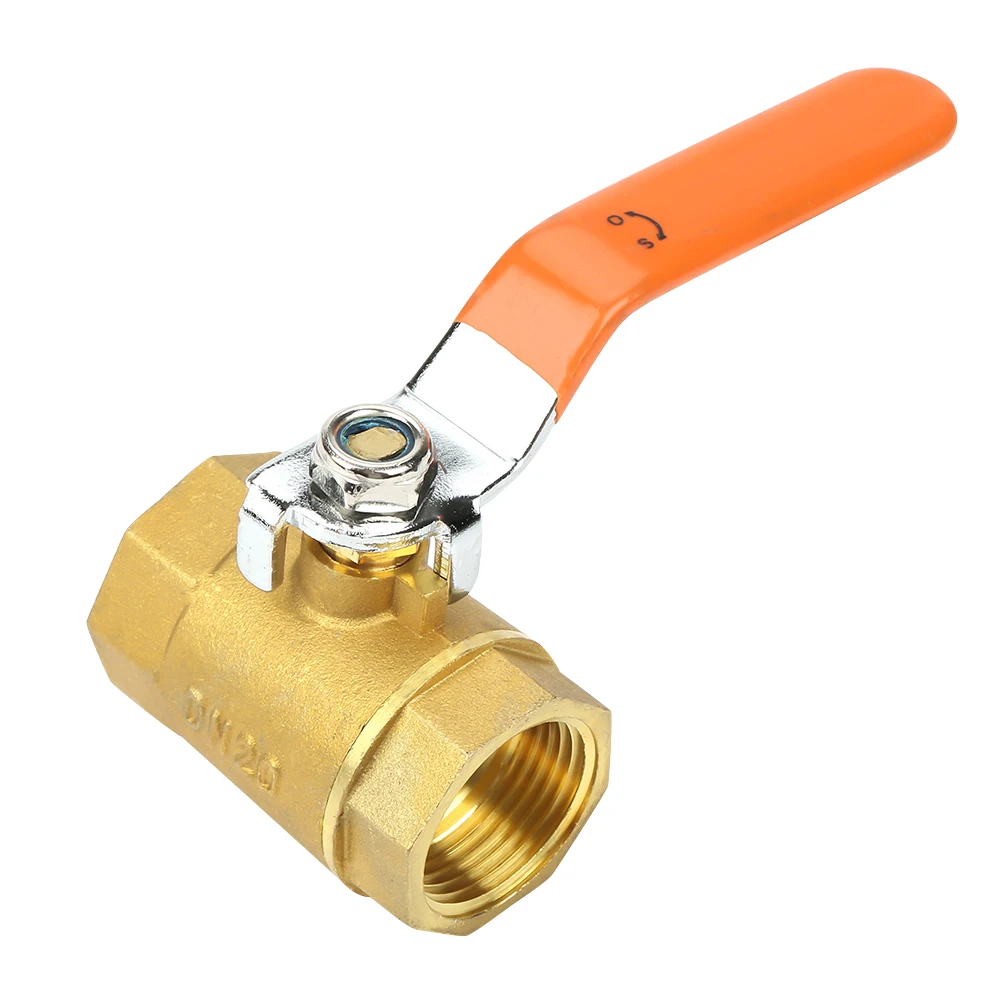 

1pc DN20 3/4"BSP Brass Pipe Ball Valve 1.6MPa for Water Oil Gas