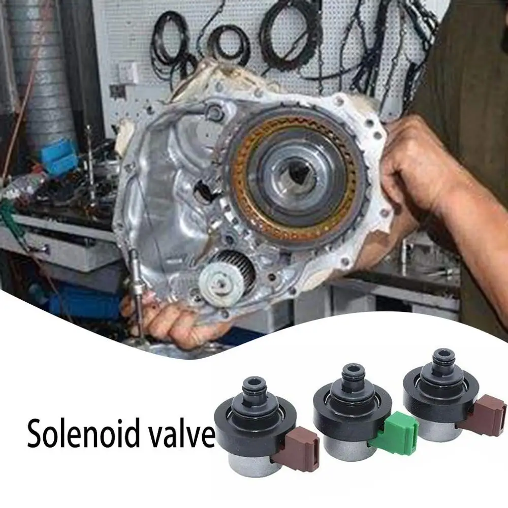 

6pcs Solenoid Valve 4EAT Transmission Case Solenoid Valve Kit Automobile Refitting Accessories Metal Parts