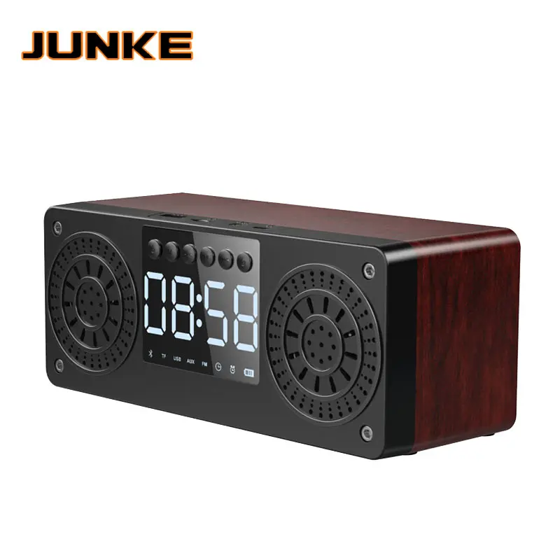 Bluetooth-колонка с часами портативные беспроводные колонки бас стерео сабвуфер