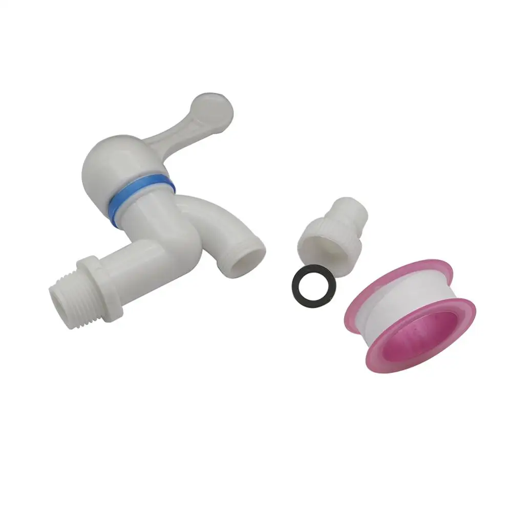 Пластиковый резьбовой смеситель 3/4 &quot1/2&quot Мужской диаметр отверстия 15 мм