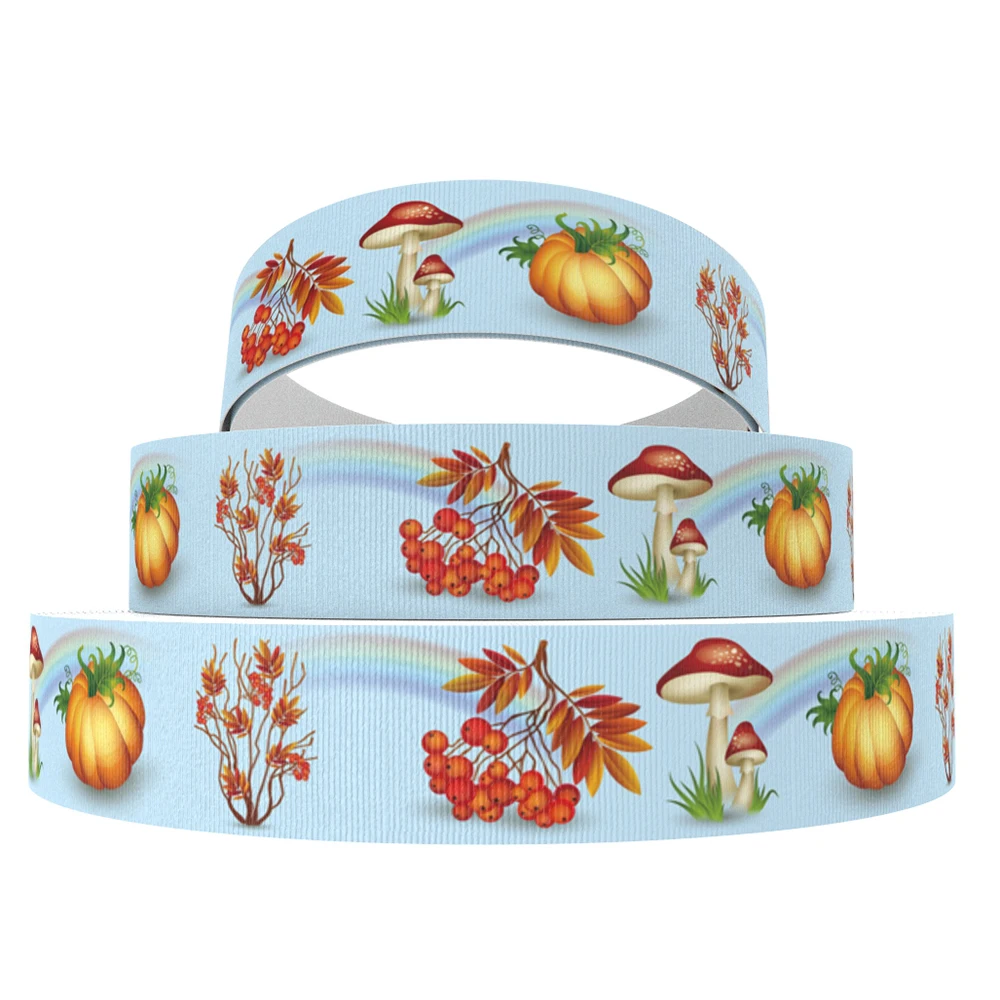 1081570006 David accessories 50 ярдов/рулон на День Благодарения, с рисунком героев из мультфильма; корсажная лента DIY Материал обечайки домашнего украшения, ленты, 50Yc7807 - Цвет: 1081570006