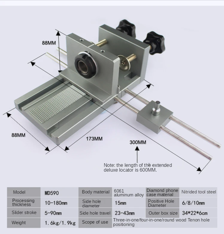

Furniture quick connect fixture 3 in 1 woodworking drill bit locator, used to drill holes for woodworking cabinet drawers