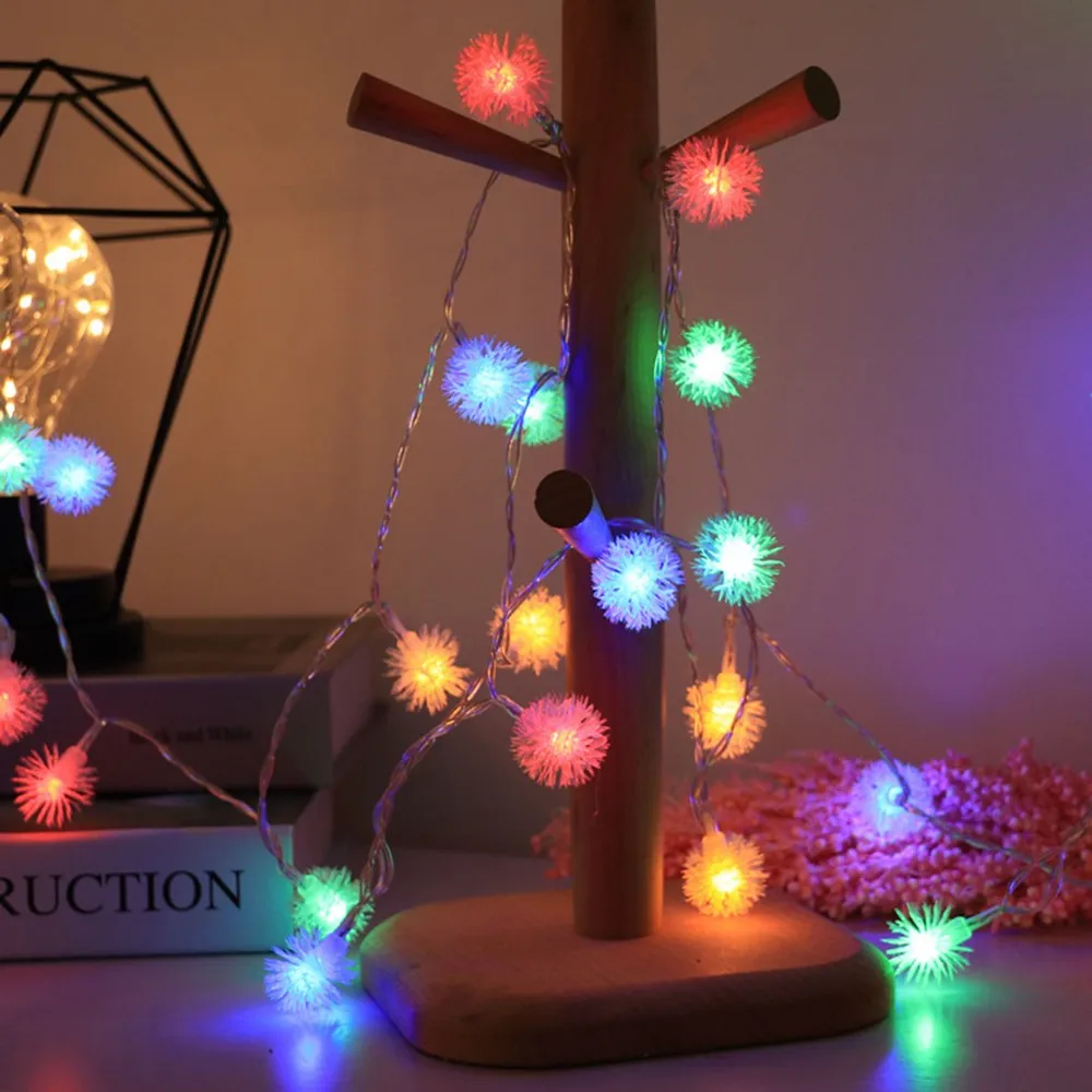 5M 50LEDS COLORS Сказочные огни креативные подвески, гирлянды, светодиодные вплетения в волосы, шар, световая гирлянда Ins, световая гирлянда для свадьбы, рождественские украшения - Цвет: 5M 50LEDS COLORS