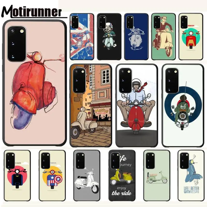 Роскошный чехол Motirunner Vespa для Samsung Galaxy S9 S10 S20 Plus Note8 Note9 Note10 A80 | Мобильные телефоны и