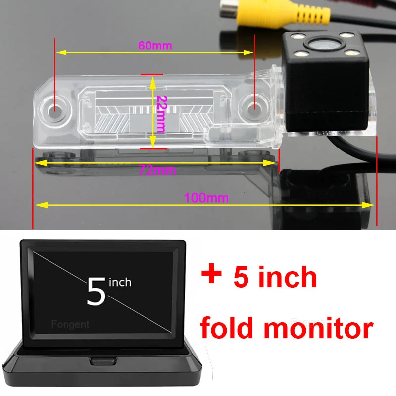Транспортное средство Беспроводной монитор для автомобильной камеры VW Skoda Superb