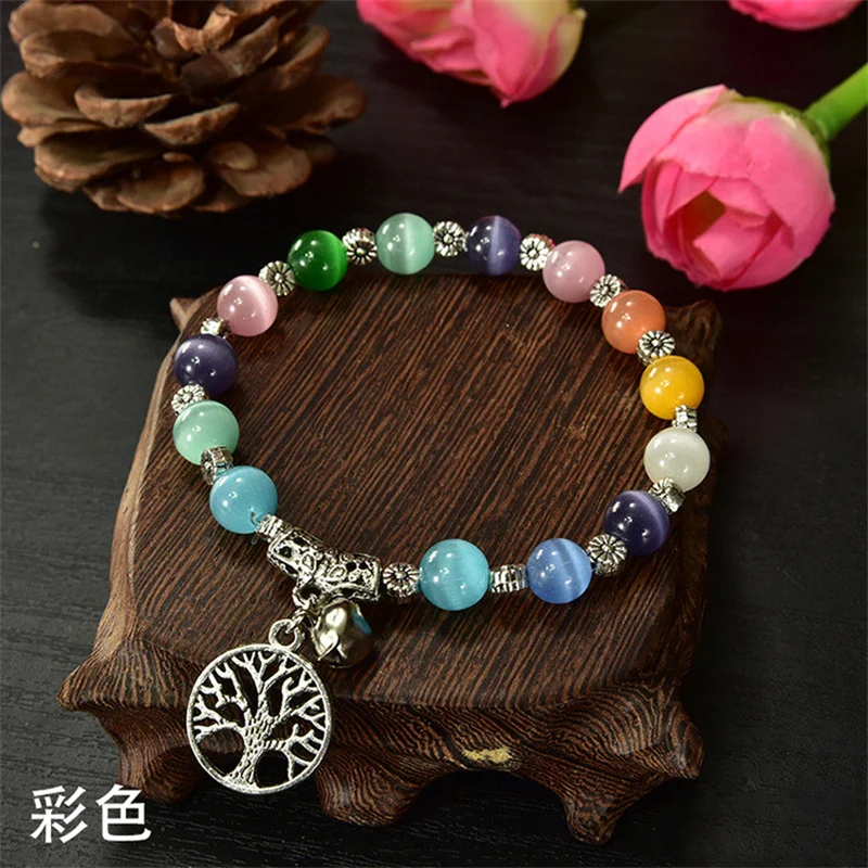 Браслет с подвеской из искусственного агата кошачий глаз для мужчин и женщин |