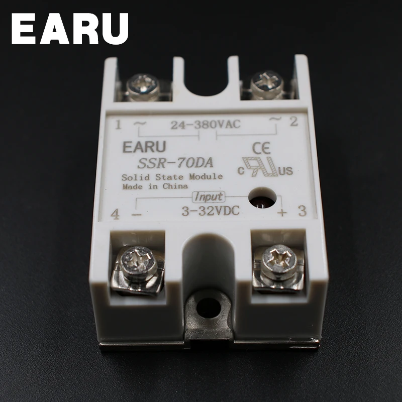 Твердотельное реле постоянного тока 3-32 В вход переменного 24-480 выход SSR 70 А