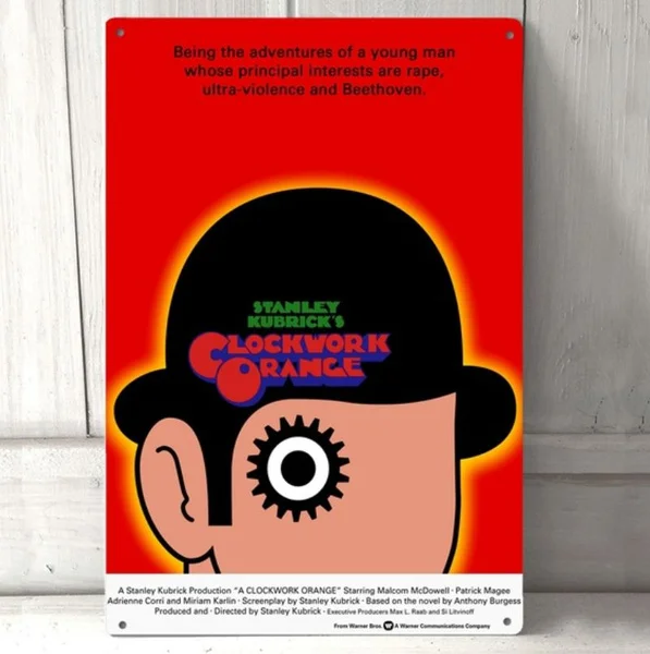 

A Clockwork Orange Metal sign painting Poster Tin Sign Bar home wall Decoration art