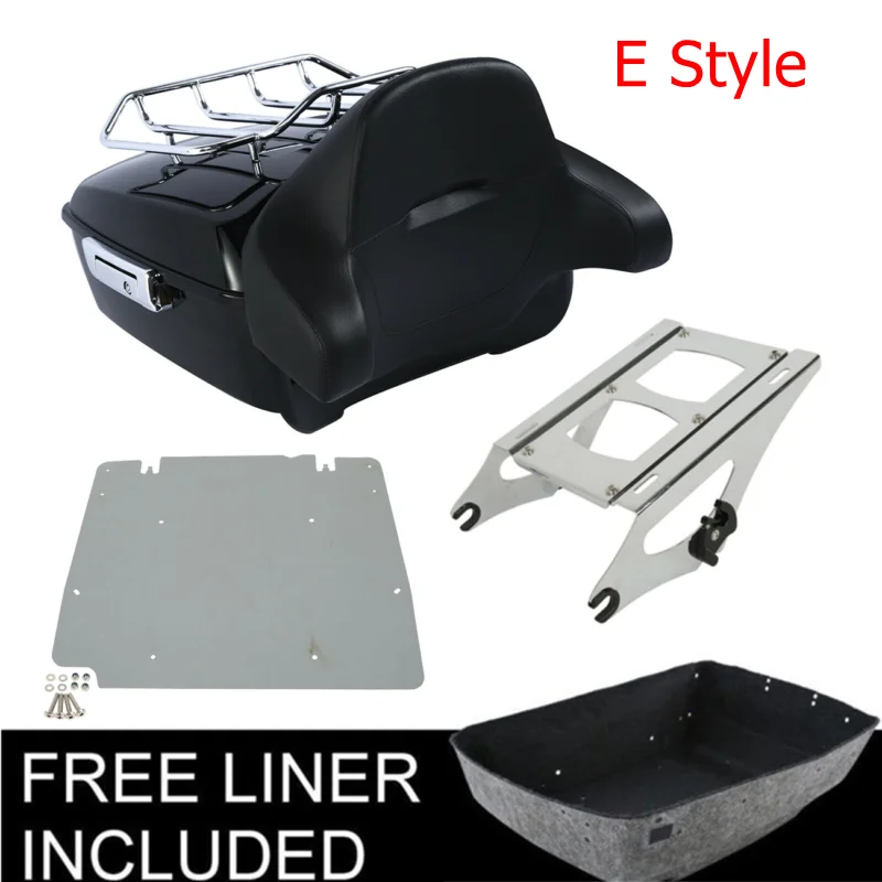 Мотоцикл король пакет багажник крепление спинки стеллаж для Harley Тур Пак Touring Road