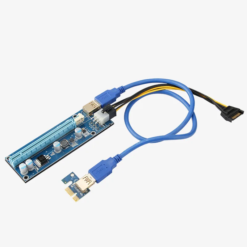 

VER009S USB 3.0 PCI Express PCIE PCI-E Riser Card VER 009S 1X 4X 8X 16X Extender Riser Adapter for Bitcoin Miner Mining