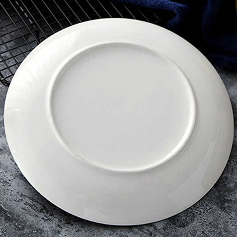 

3-Piece Set Phnom Penh Geometric Tableware Ceramic Plate Dish Porcelain Dessert Plate Cutlery Cake Plate Ran Style