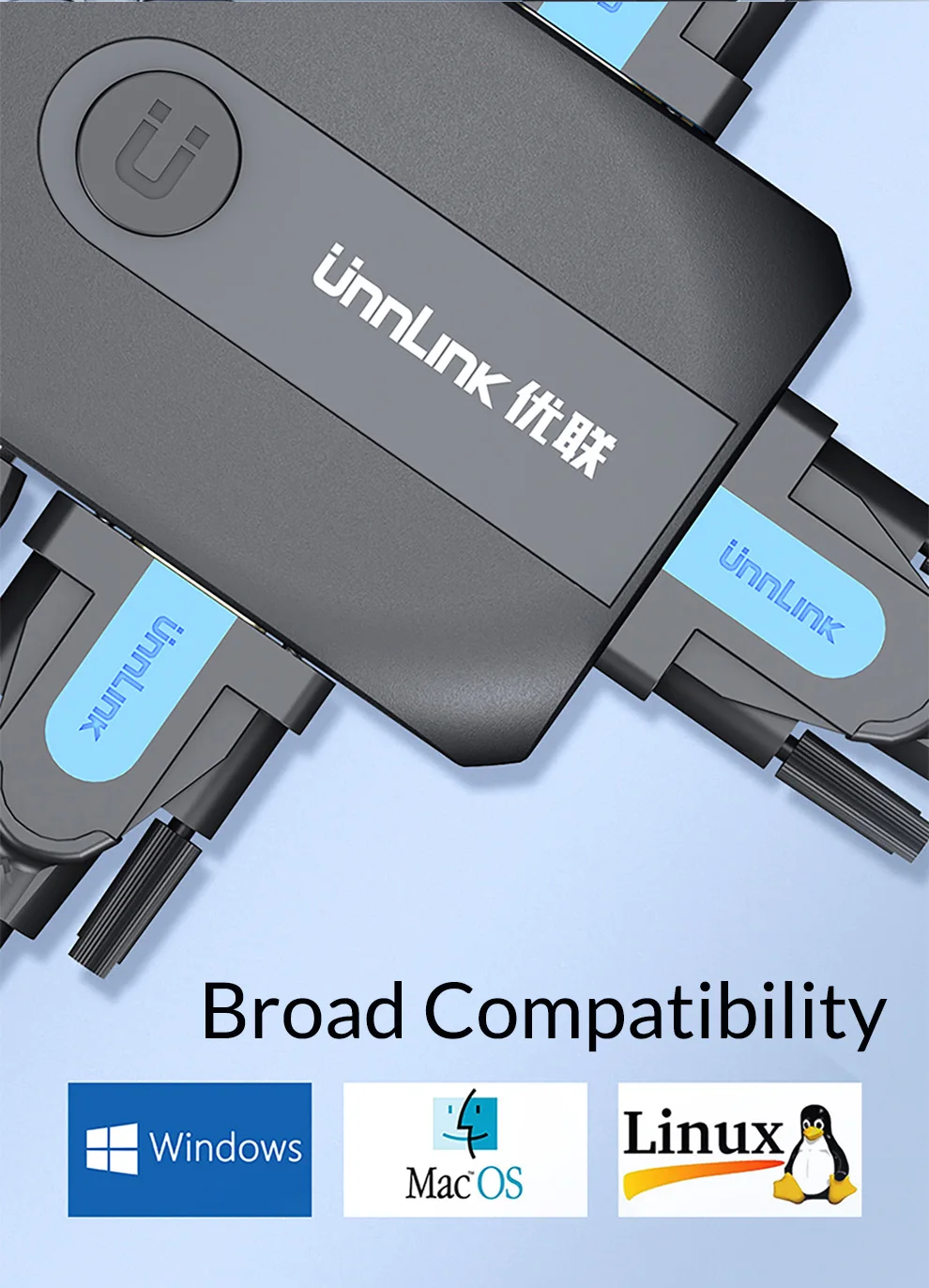 Квм переключатель Unnlink 4X1 VGA 4 порта USB 2 0 шт. компьютерные ноутбуки совместное