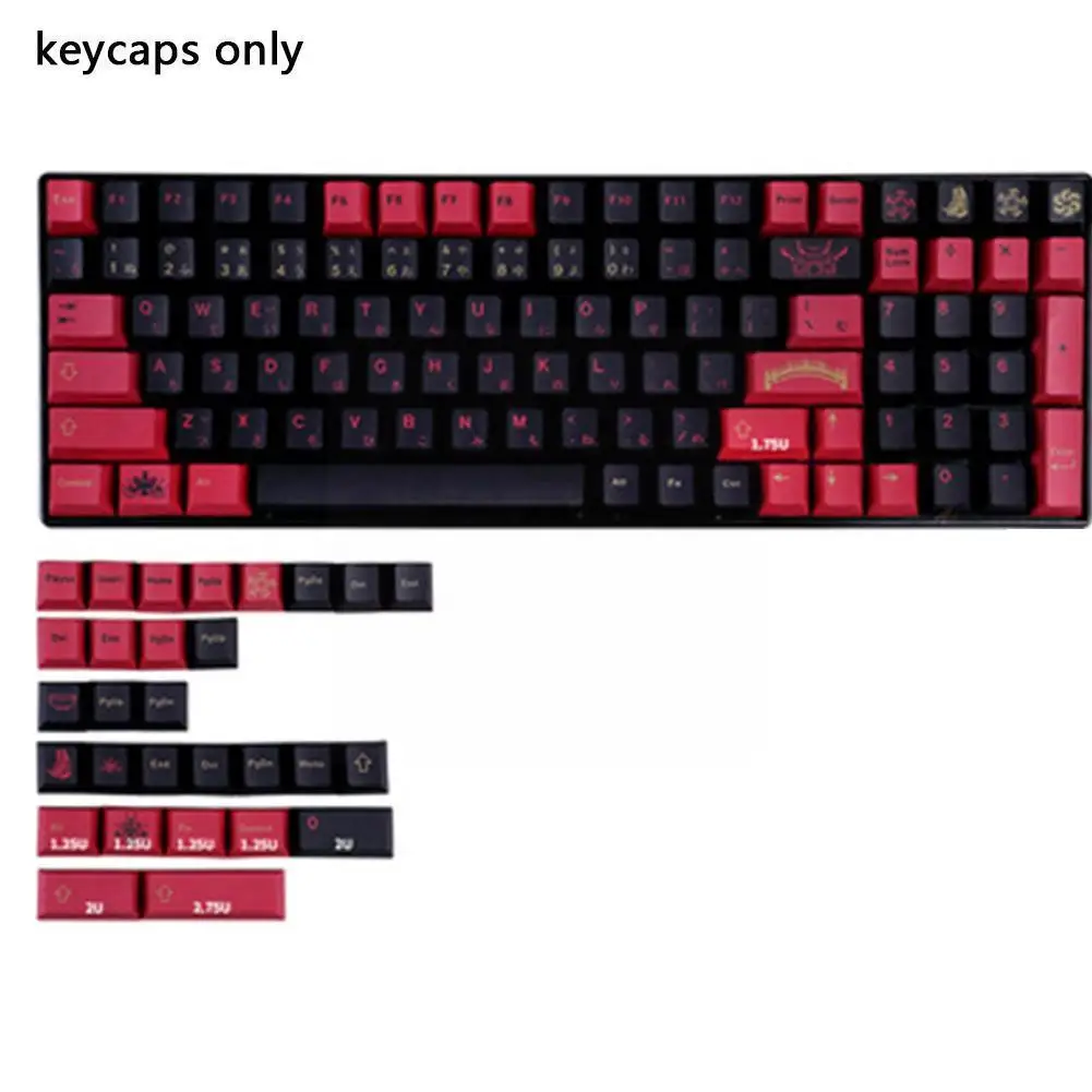 

129 S Gmk Higanbana Cap s профиль Pbt краситель sub Крышка для Mx Переключатель механической платы японский Cap s I6o3