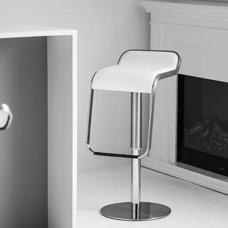 Барные стулья из нержавеющей стали современная мебель круглый вращающийся