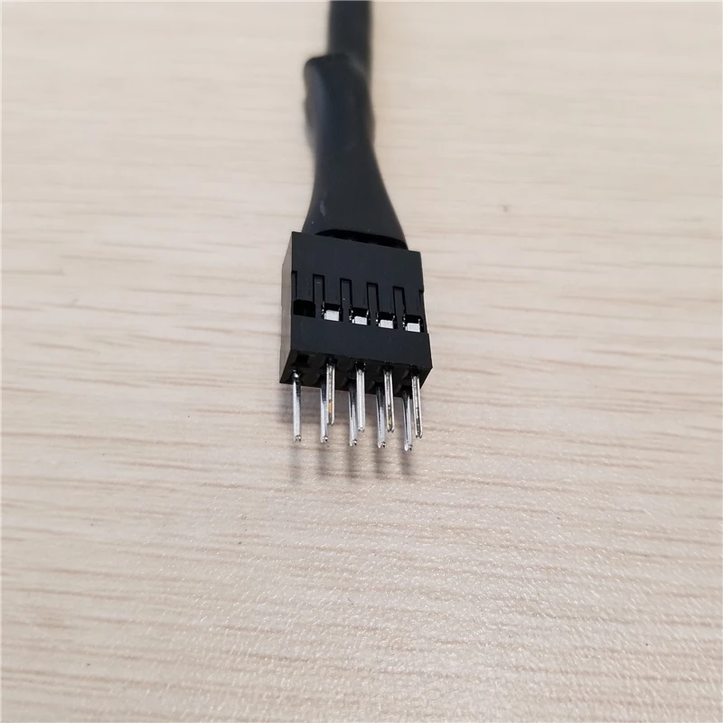 Внутренняя Материнская плата USB для ПК 9 контактный штырьковый кабель внешнего A
