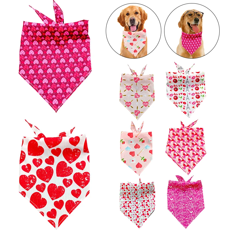 

Printed Dog Triangle Scarf Cute Pet Triangle Scarf Pet Saliva Towel Dog Collar Collar For Cats Dog Accessories Pet Supplies
