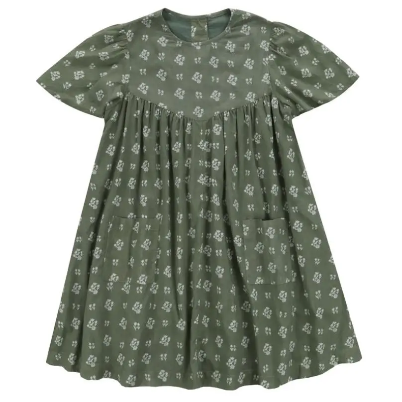 

2020 Summer New Baby Girls Clothes Fashion Children Print Dress Beach Christmas Boutique Kids Clothes modis dress for girls L79