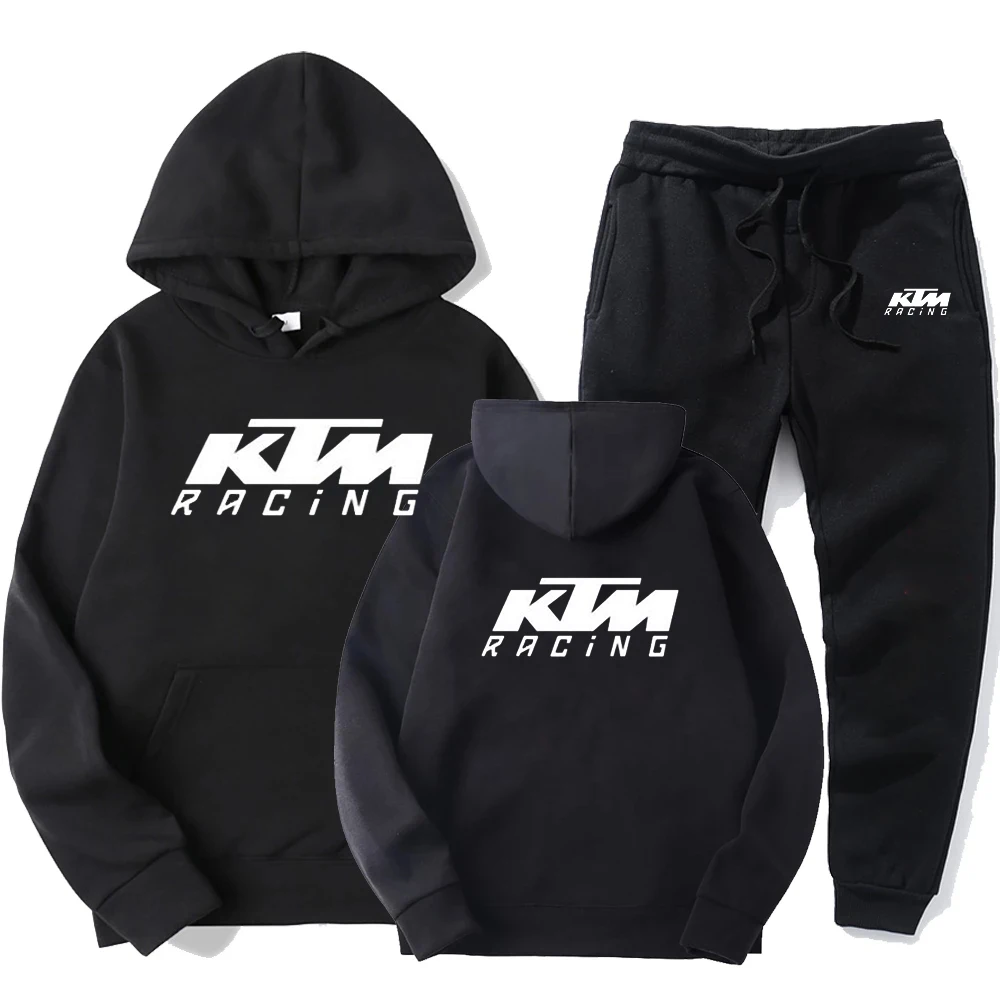

2021 autumn and winter brand sportswear men's suit long-sleeved pullover + jogging pants 2-piece fitness running clothes sportsw