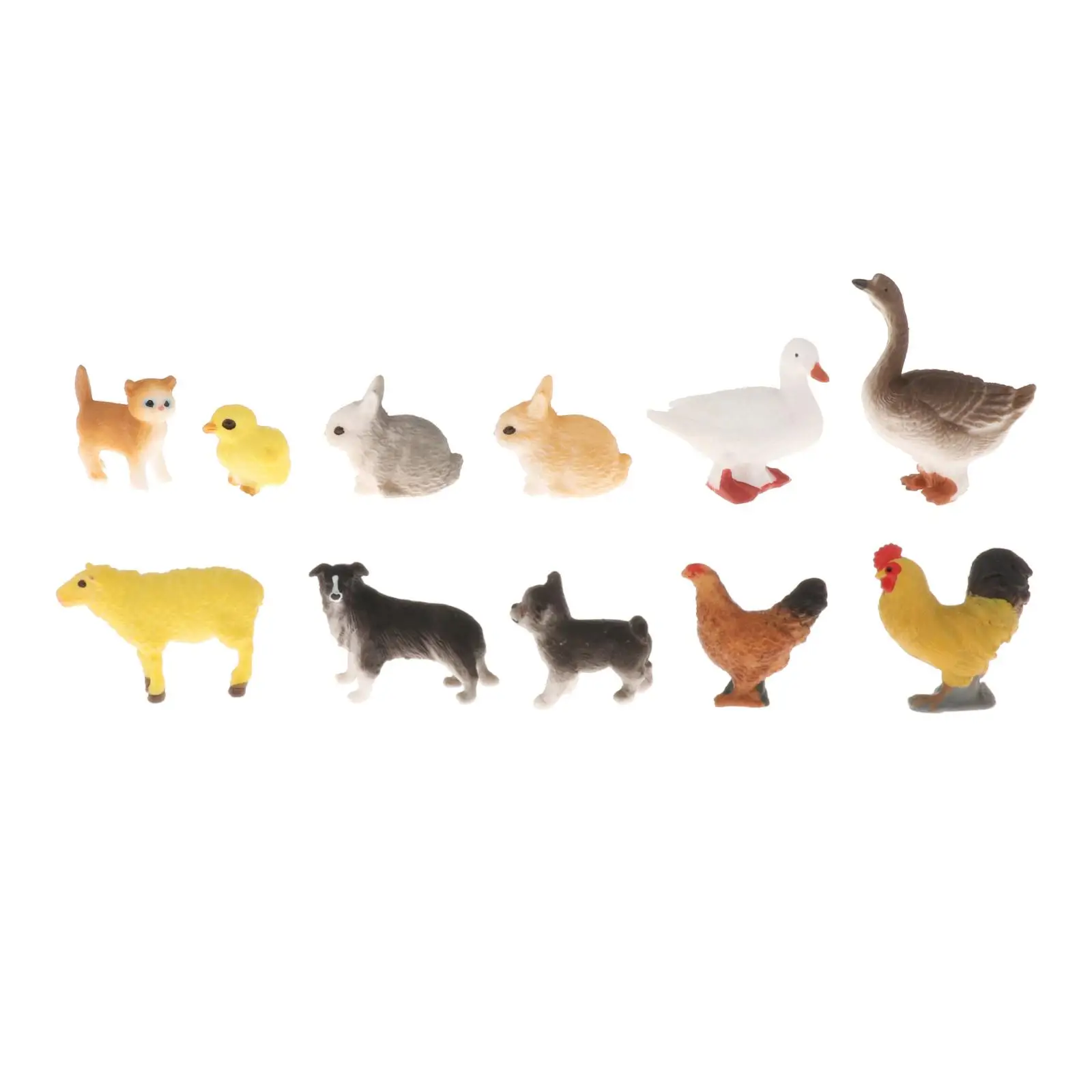 

Lifelike ABS Animals Figure Miniature Livestock Figurines for Kid Birthday