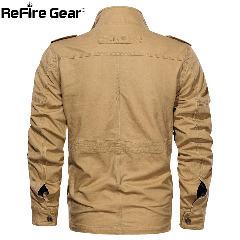 Куртка ReFire Gear Мужская тактическая в стиле милитари Бомбер с армейской символикой