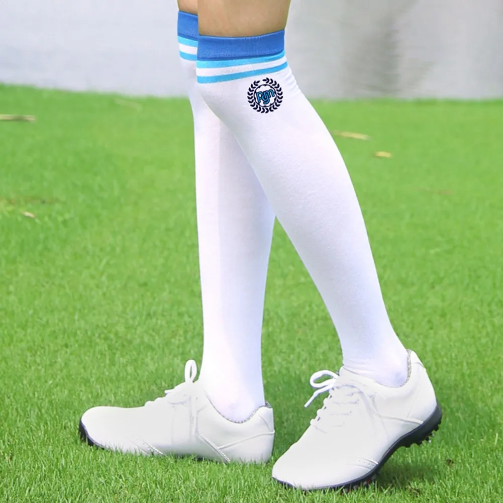 

Outdoor Compression Sports Long Socks Sweat-absorbent Golf Socks Breathable Fitness Running Camping Soccer Stocking Protect Feet