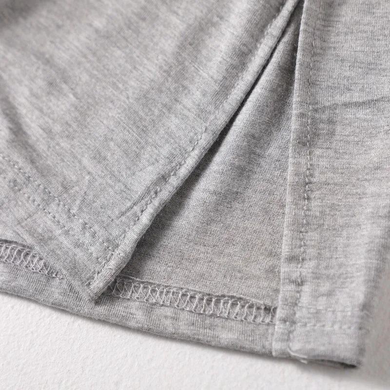 

Plus size Modal nightdress female Loose short sleeve long elasticity nightgowns casual home wear comfortable women nightshirt