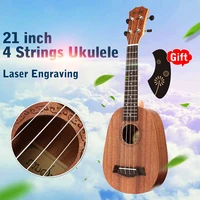 21 inch basswood soprano ukulele guitar rosewood 4 strings ukulele bass guitar uke hawaiian guitar kids gift musical instruments