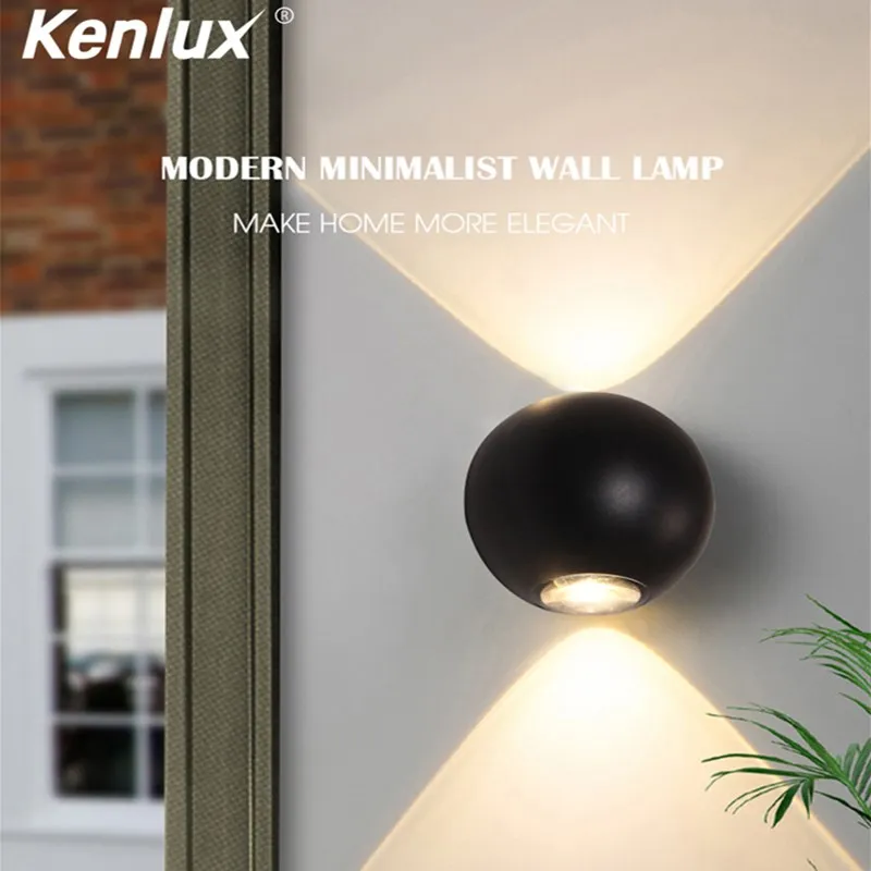 Настенный светодиодный светильник в скандинавском стиле алюминиевая уличная и