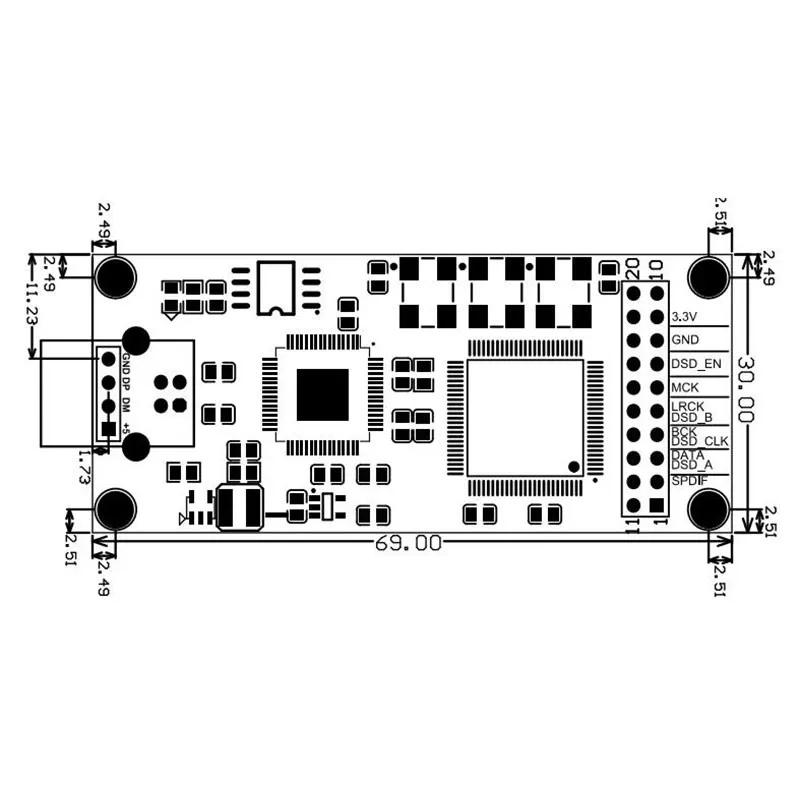 

For XMOS CPLD USB Digital Interface Audio I2S SPDIF Output DSD256