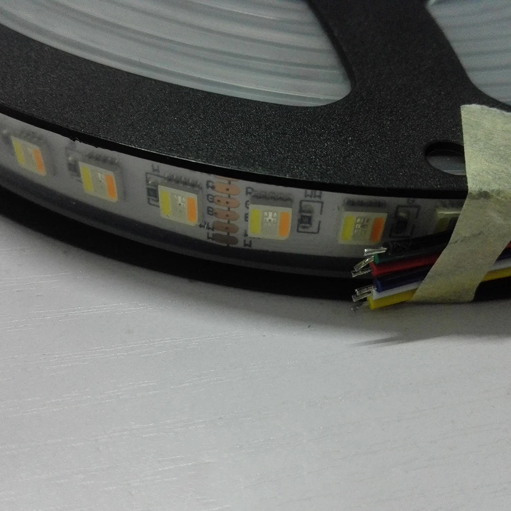 New Arrivals RGB+CCT LED Strip 5050 96 led/Meter 24V/5 in 1 Chips CW+RGB+WW Flexible Dual White Light adjustable RGB Led Stripe | Освещение