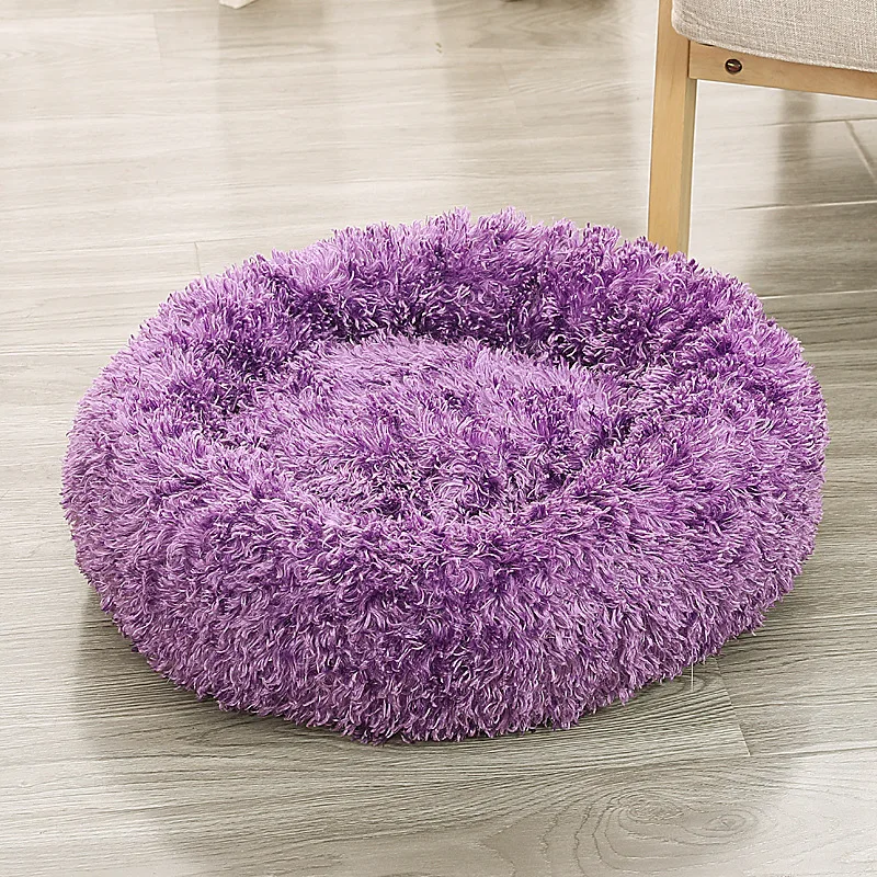 Длинный плюшевый домик для кошек и собак мягкое одеяло сна коврик кошки кровати