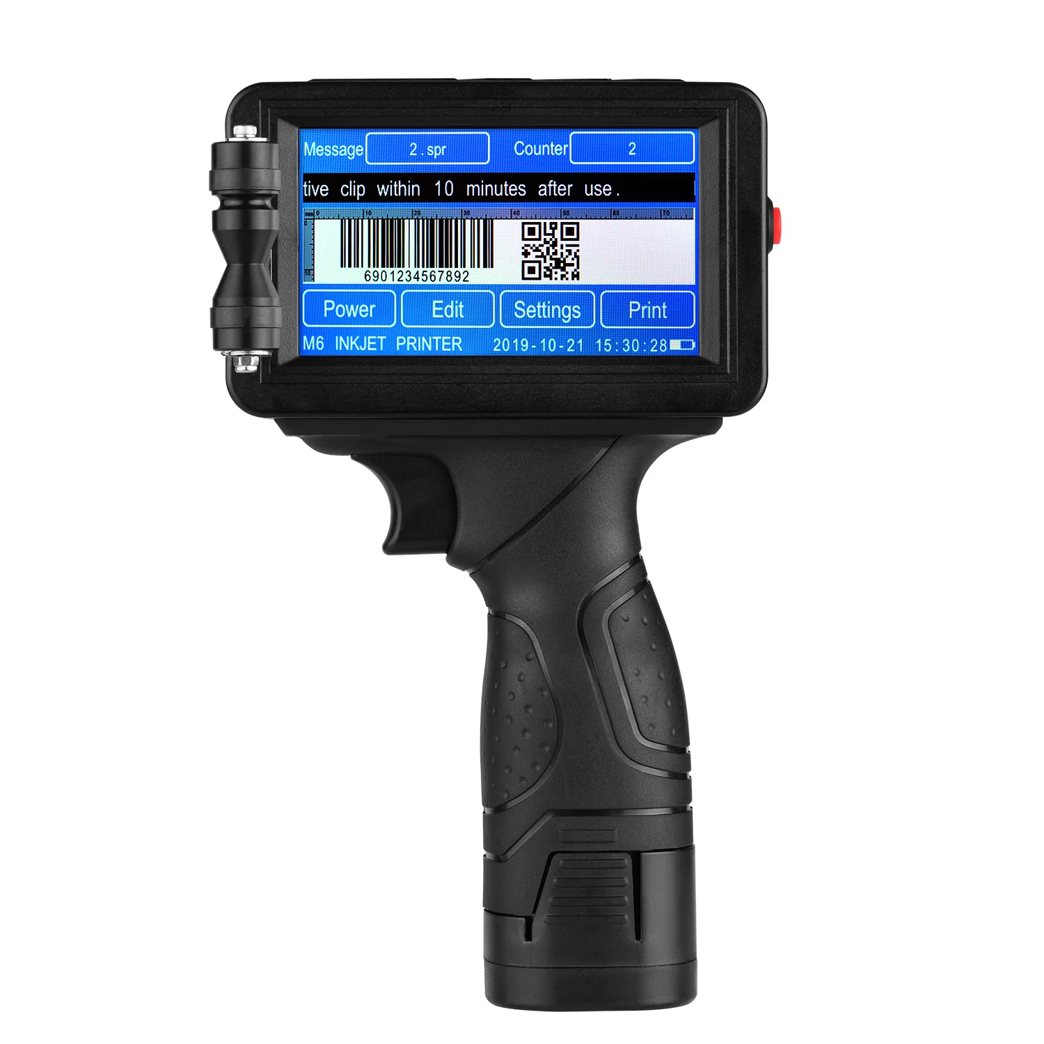 Портативный интеллектуальный струйный принтер высокой четкости M6 ручной с
