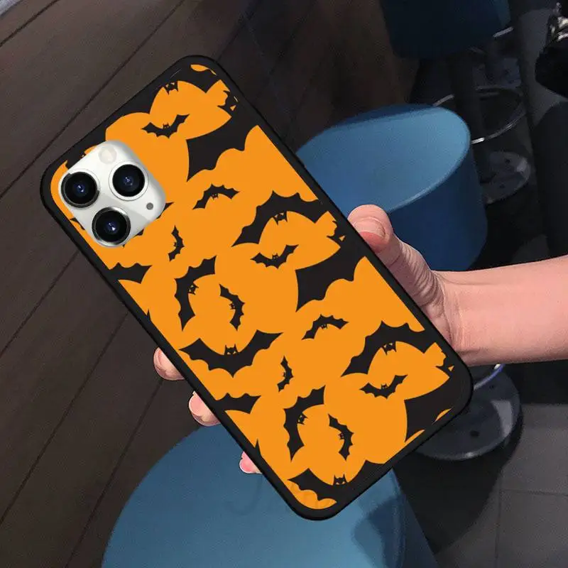 

funny Bat cute Phone Case for iPhone 11 12 pro XS MAX 8 7 6 6S Plus X 5S SE 2020 XR Soft silicone