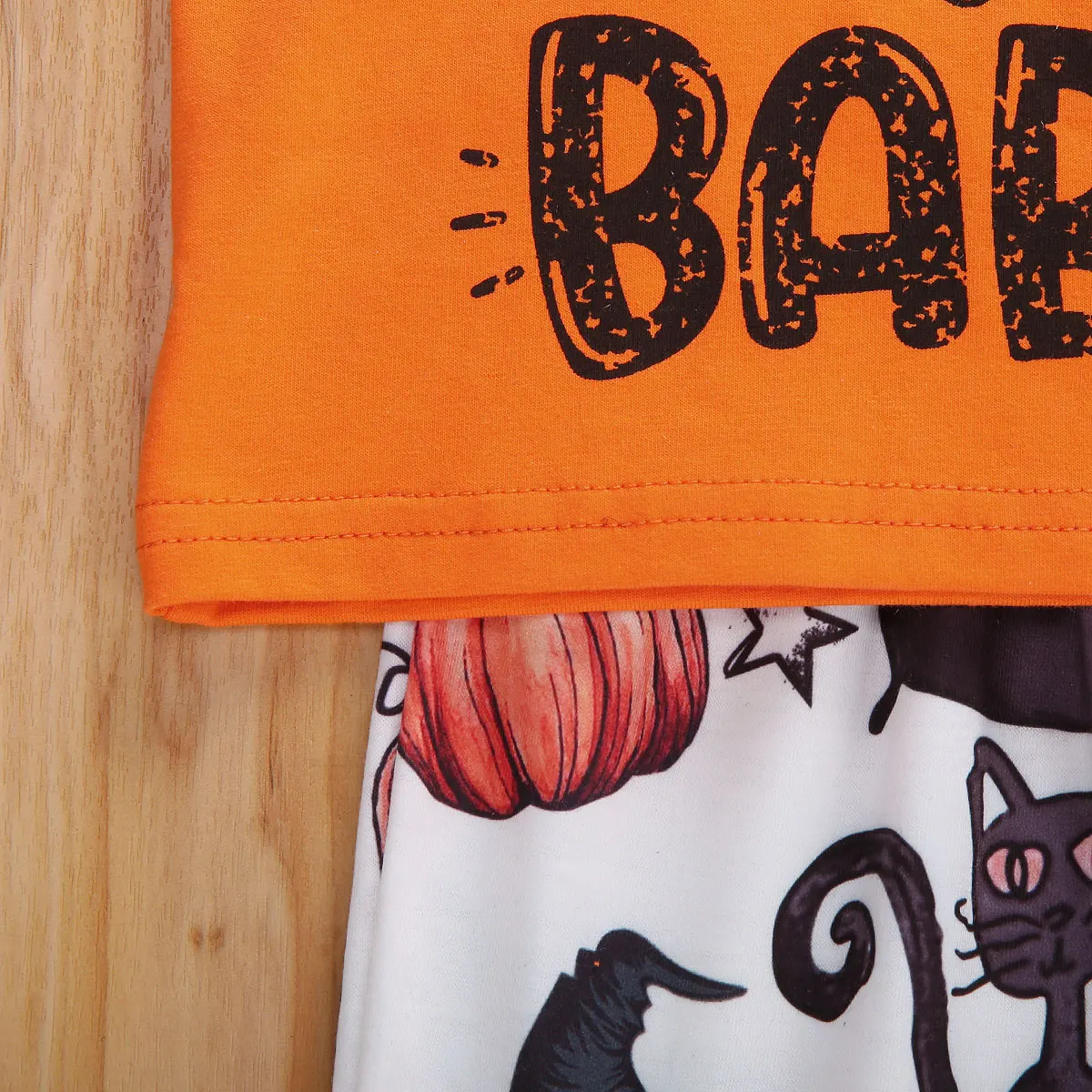 Комплект одежды с длинным рукавом для маленьких девочек футболка круглым