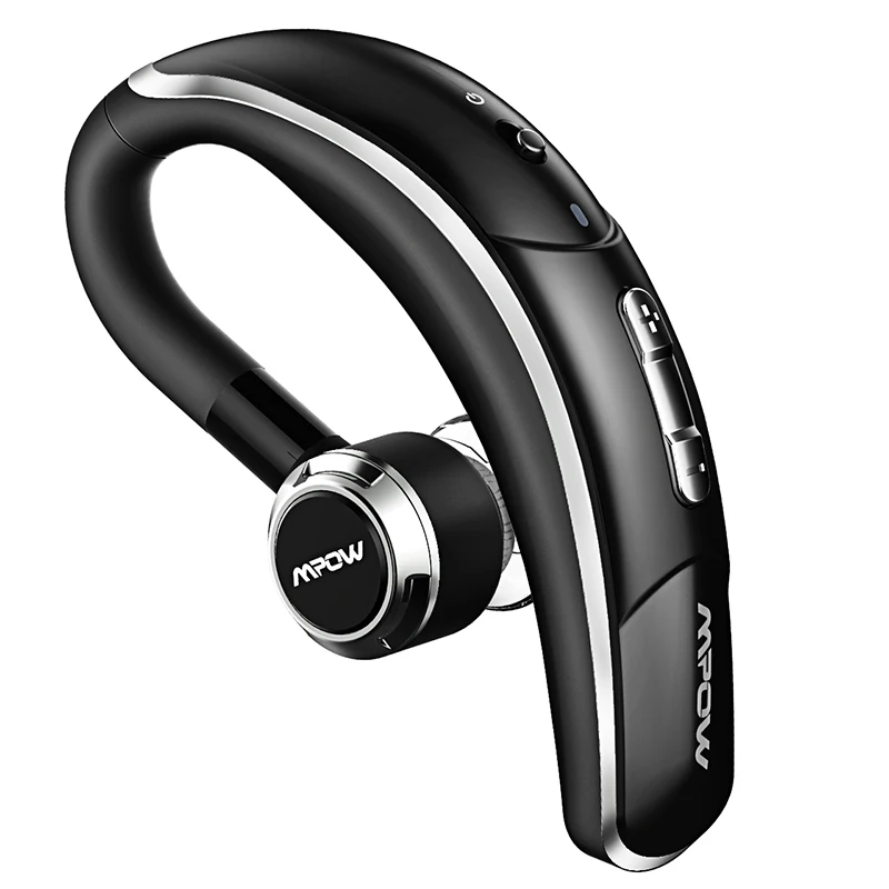 Silver-Black Earbud Mpow BH028 Bluetooth 4,1 наушники одиночные беспроводные наушники 280 часов в режиме ожидания громкой связи Bluetooth наушники с микрофоном для бизнеса - Цвет: Silver-Black Earbud