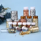 3D золотая фольга бумага Смола силиконовая форма модный DIY материал для Ногтей Красочная сетка эпоксидный наполнитель дизайн декоративное искусство