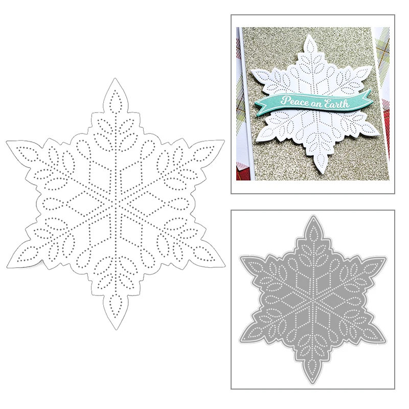 

2020 New Christmas Metal Cutting Dies For DIY Craft Embossing Cut Paper Making Snowflake Greeting Card Scrapbooking No Stamp Set