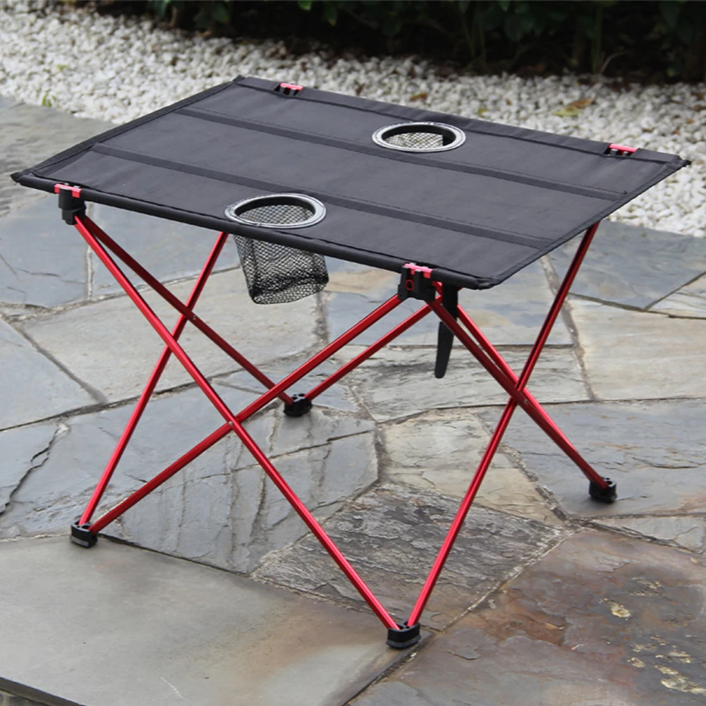

Portable Camping Table Outdoor Accessories Barbecue Easy Install Aluminum Alloy Hiking Cooking Foldable Lightweight Non-Slip