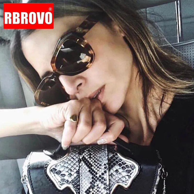 RBROVO 2021 Винтажные Солнцезащитные очки кошачий глаз женские брендовые