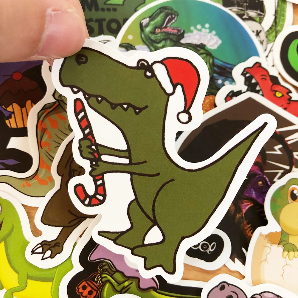50 шт./пакет наклейки с картинками динозавров игрушки для детей ноутбука